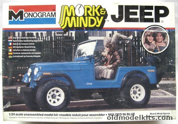 Monogram 1/24 Mork and Mindy Jeep, 2261 plastic model kit